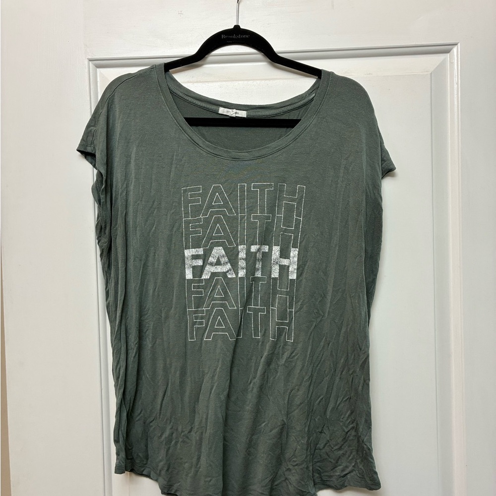 Maurices Green FAITH Short Sleeve Tee